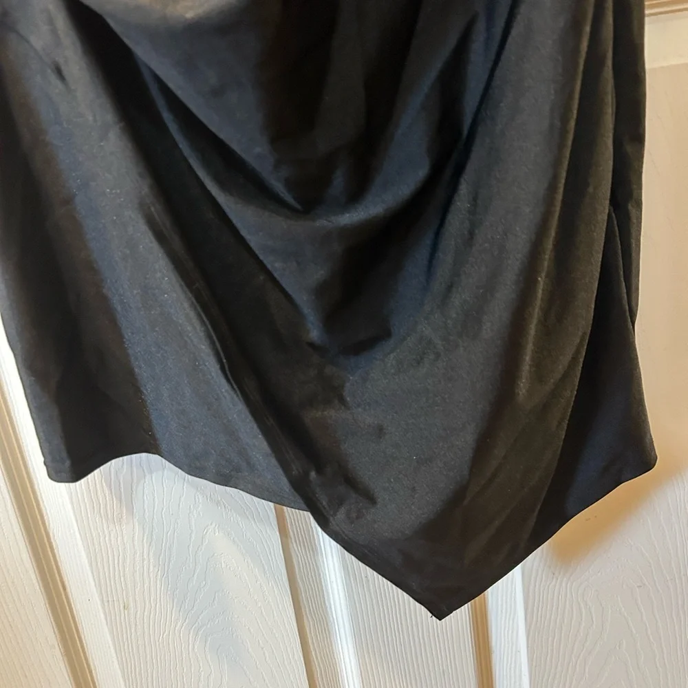 City Studio 3X Black Asymmetrical Halter Surplice Social Party Dress NWT - Picture 3 of 5